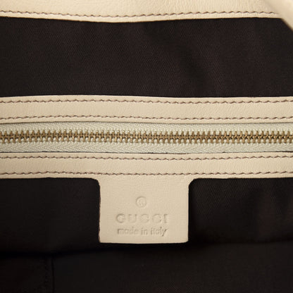 Gucci Monogram Peggy Bamboo Top Handle Bag Off White 8 of 10