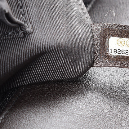 Chanel Metallic Calfskin Quilted Large Boy Flap Dark Silver 7 of 12