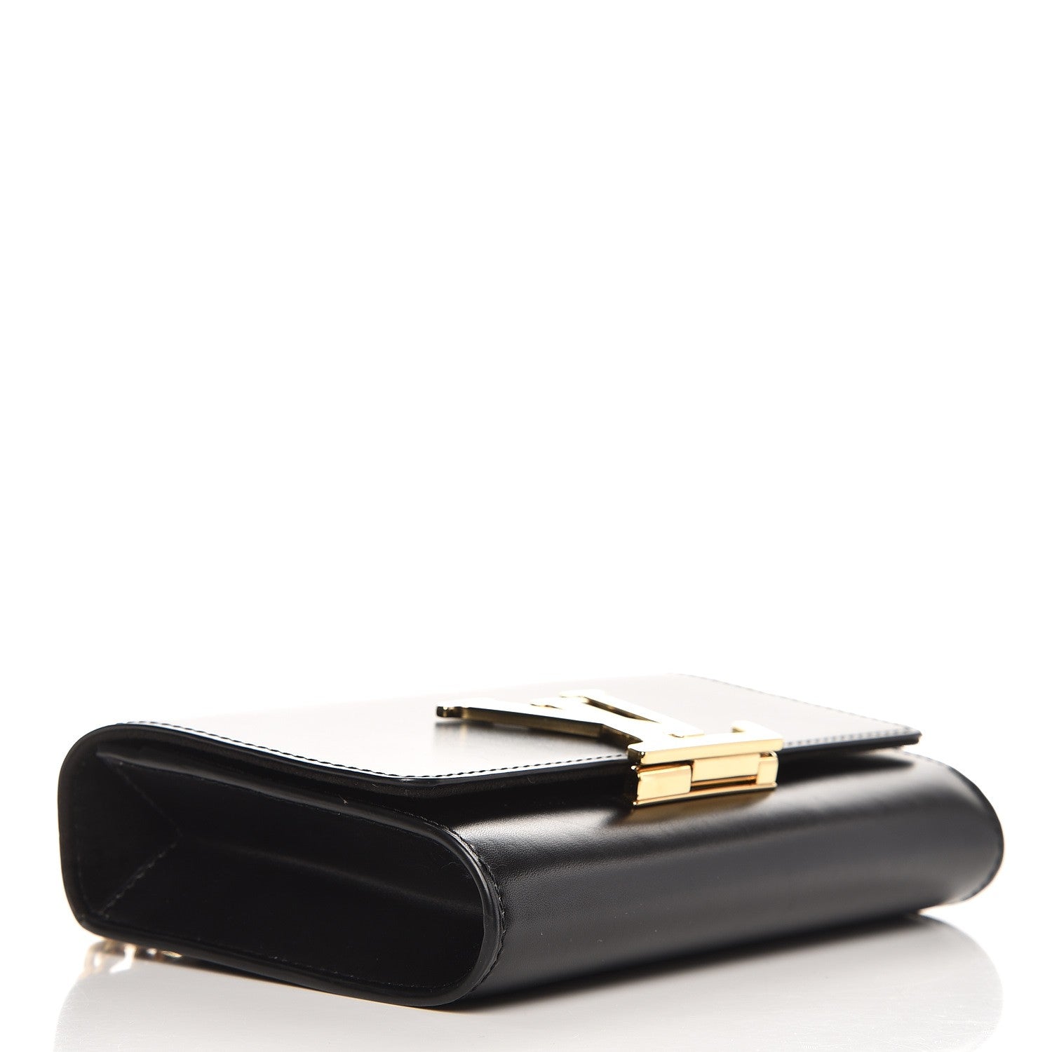 Louis Vuitton Calfskin Chain Louise MM Black 5 of 8