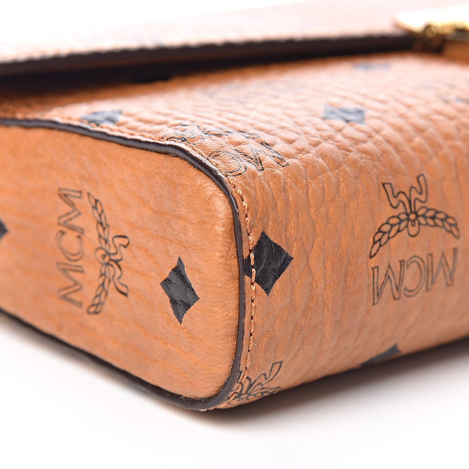 MCM Visetos Medium Patricia Wallet On Chain Cognac 8 of 9