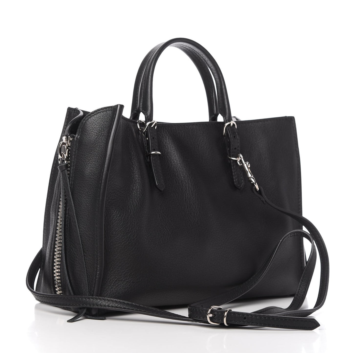 Veau Papier A6 Zip Around Tote Black