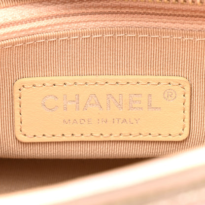 Chanel Iridescent Aged Calfskin Quilted Small Gabrielle Hobo Light Pink 6 of 10