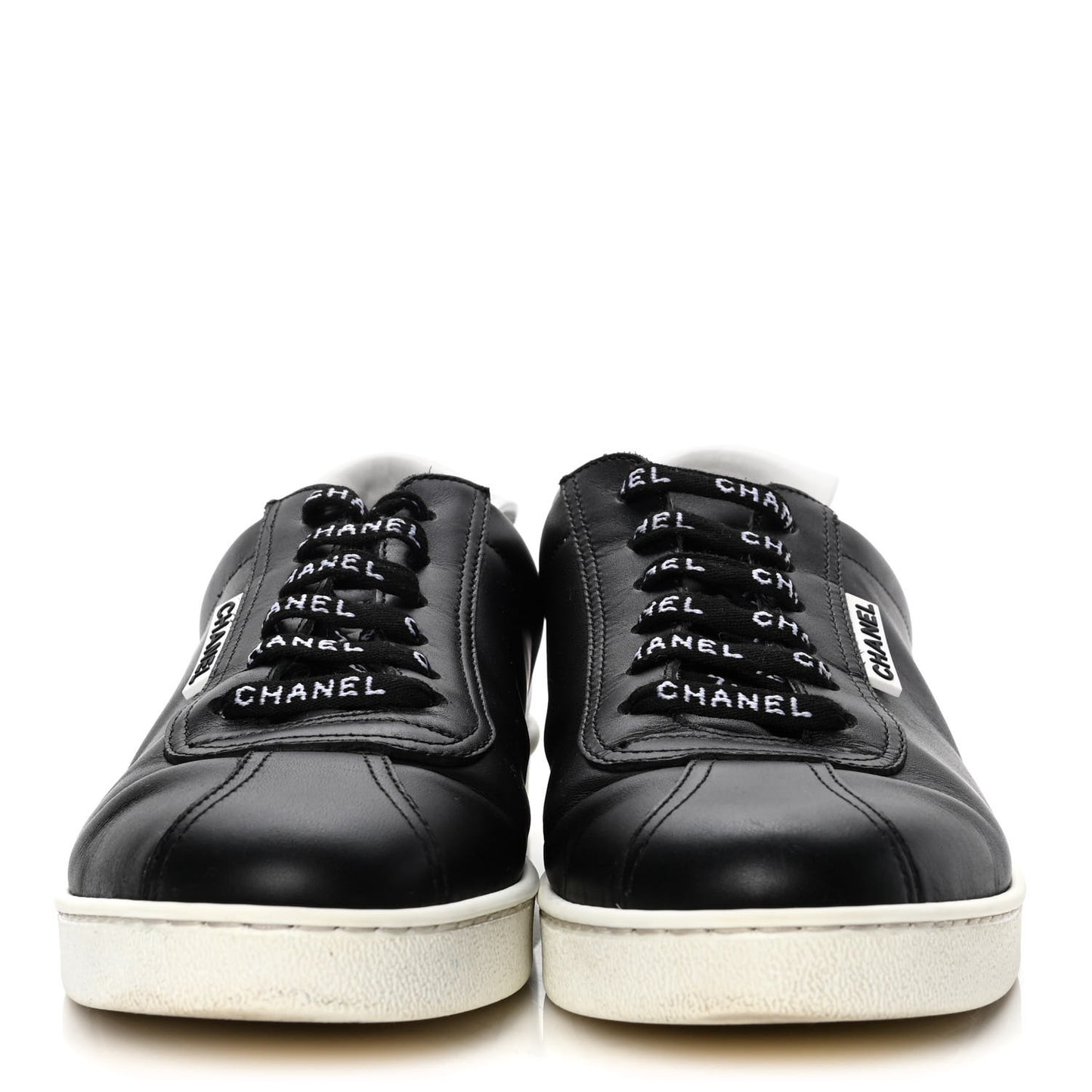 Calfskin CC Womens Sneakers 40 Black