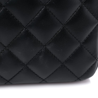 Chanel Calfskin Quilted Bolero De Chanel Flap Bag Black 13 of 14