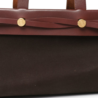 Hermes Toile Vache Hunter Herbag 2 in 1 MM Rouge Sellier Ebene 7 of 9