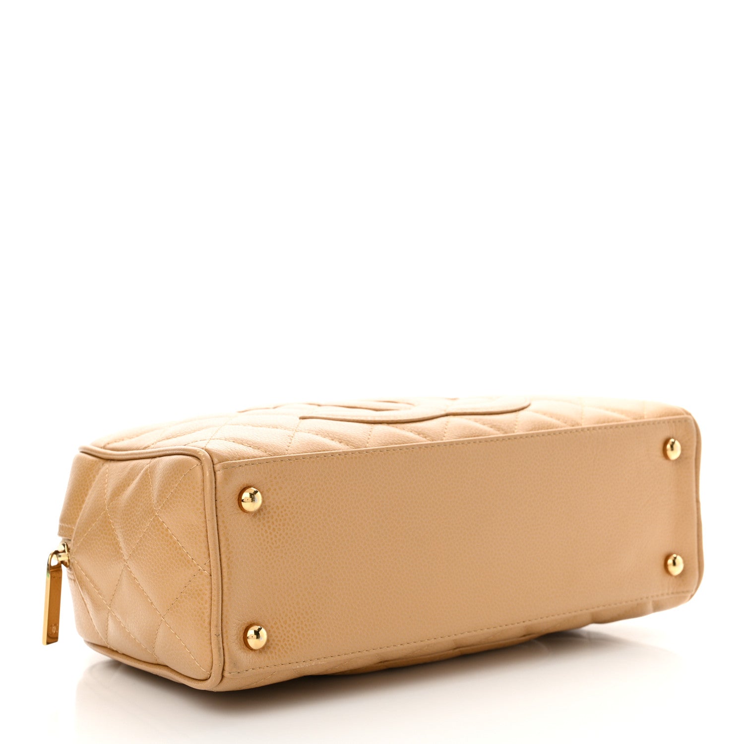Chanel Caviar Quilted Small Bowler Beige 4 of 13