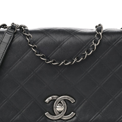 Chanel Calfskin Diamond Embossed New Chic Flap Black 8 of 11