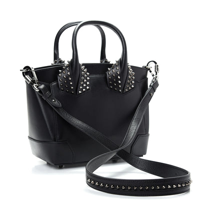 Christian Louboutin Grained Calfskin Spike Small Eloise Tote Black 3 of 10