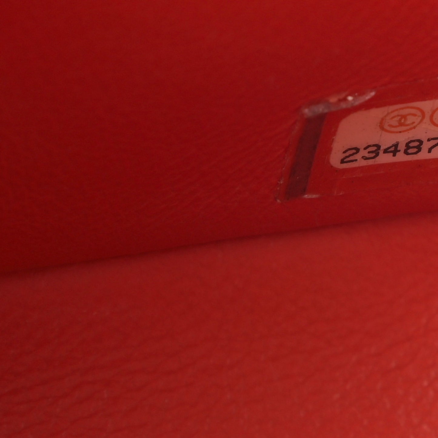 Patent Calfskin Quilted Mini Rectangular Flap Red