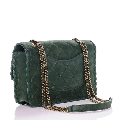 Chanel Metallic Calfskin Small Happy Stitch Flap Green 3 of 7