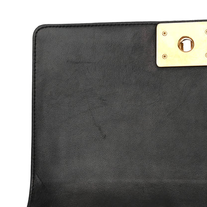 Chanel Lambskin Quilted Medium Boy Flap Black 10 of 13