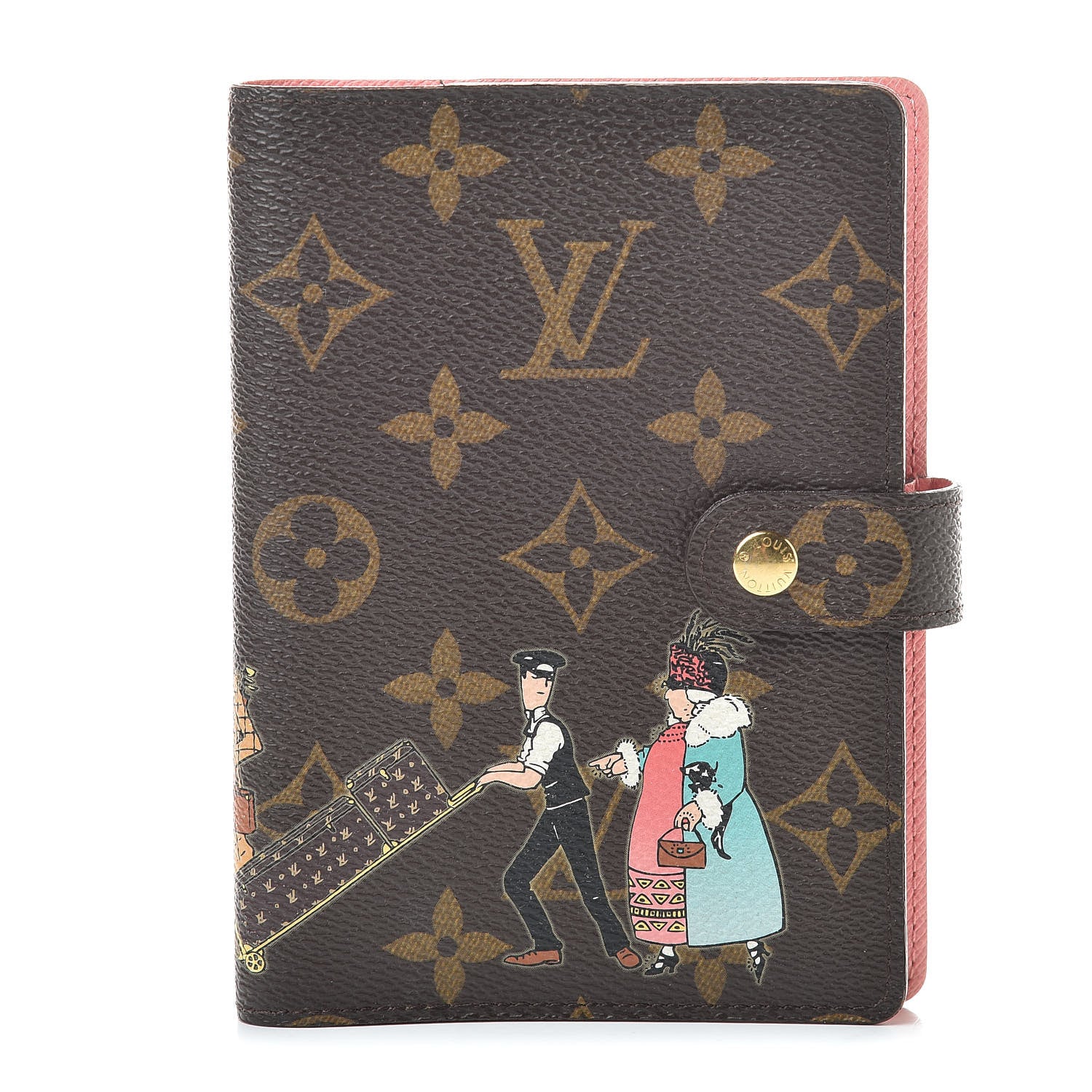 Louis Vuitton Monogram Illustre Small Ring Agenda Rose 1 of 10