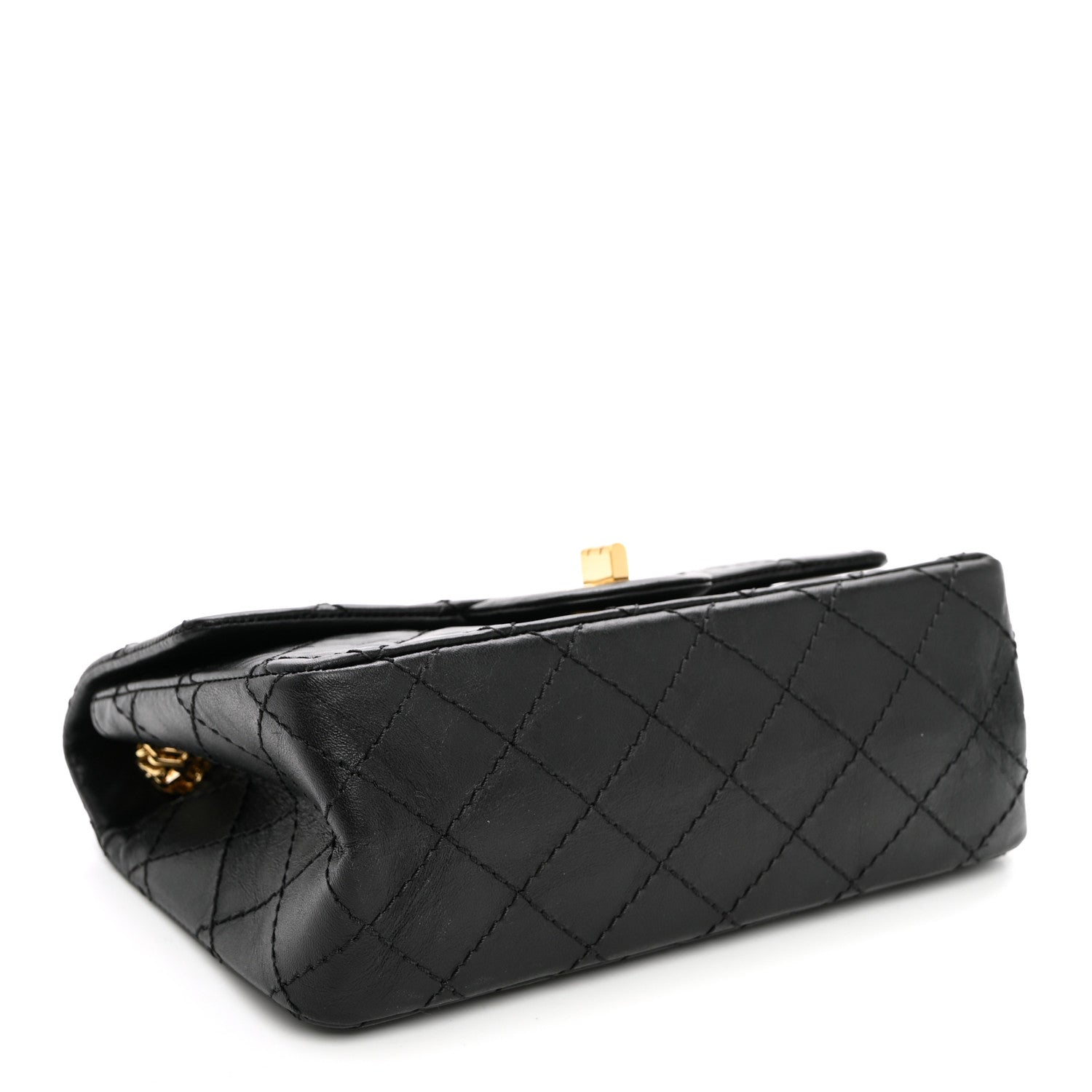 Chanel Aged Calfskin Quilted 2.55 Reissue Mini Flap Black 4 of 10