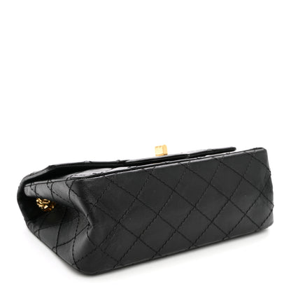 Chanel Aged Calfskin Quilted 2.55 Reissue Mini Flap Black 4 of 10