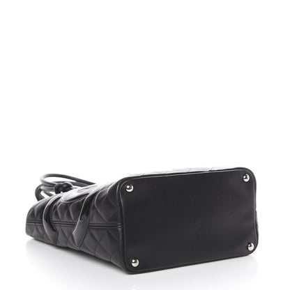 Chanel Calfskin Quilted Medium Cambon Tote Black 3 of 11