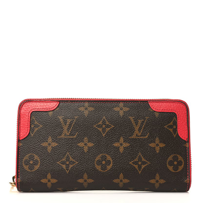 Louis Vuitton Monogram Retiro Zippy Wallet Cherry 1 of 11
