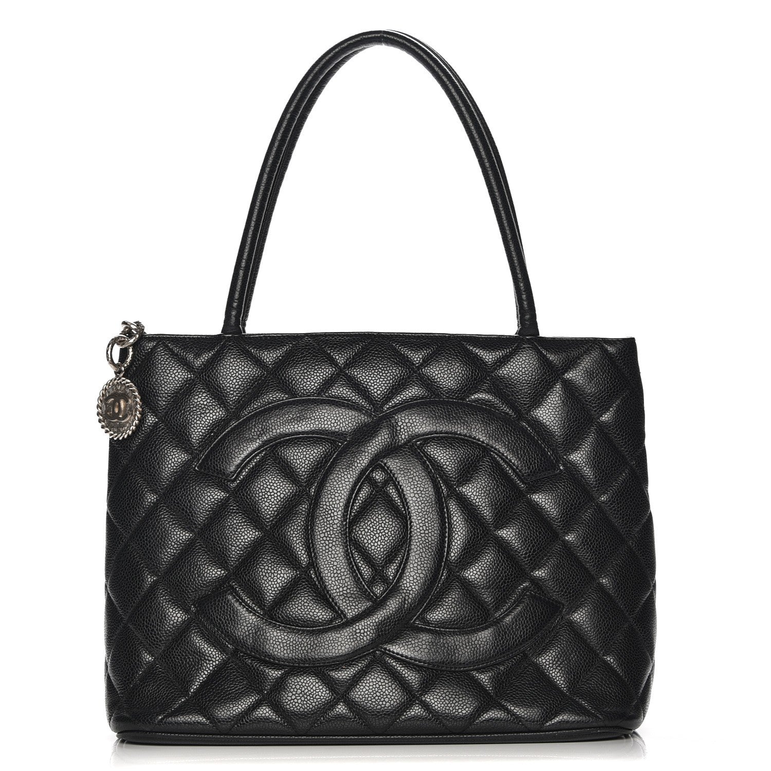 Chanel Caviar Quilted Medallion Tote Black 1 of 8