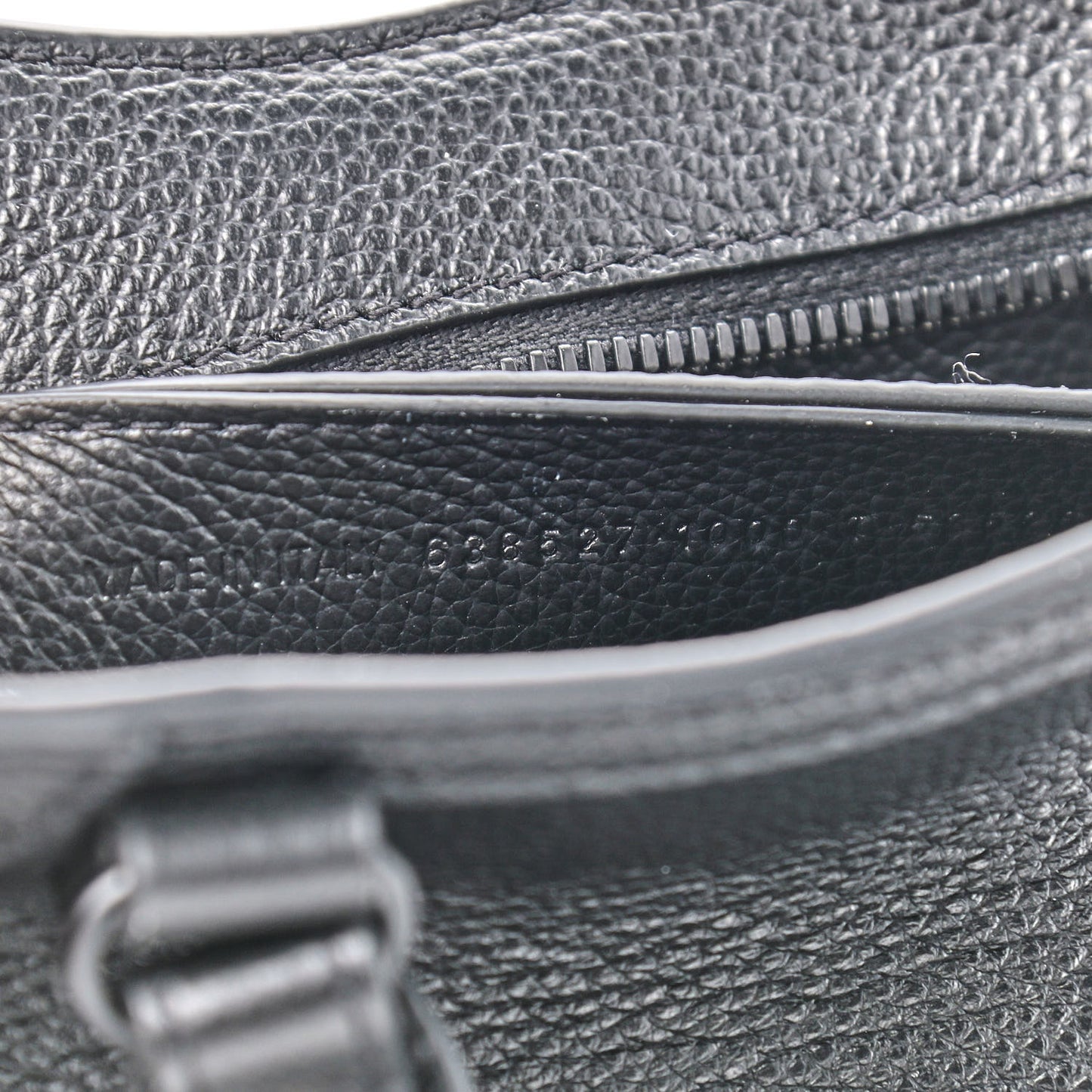 Grained Calfskin Neo Classic Black Hardware Nano City Crossbody Black