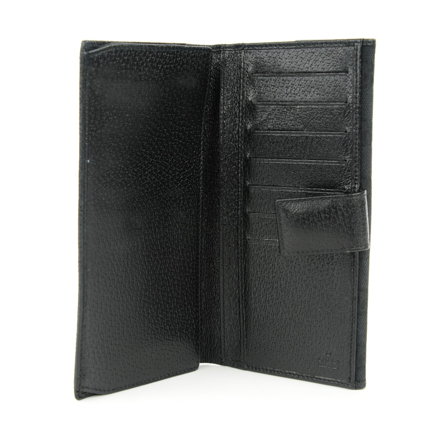 Monogram Metal Bar Continental Wallet Black