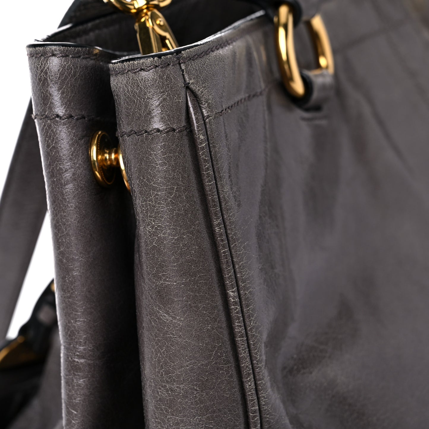 Glace Calf Front Pocket Tote Astrale