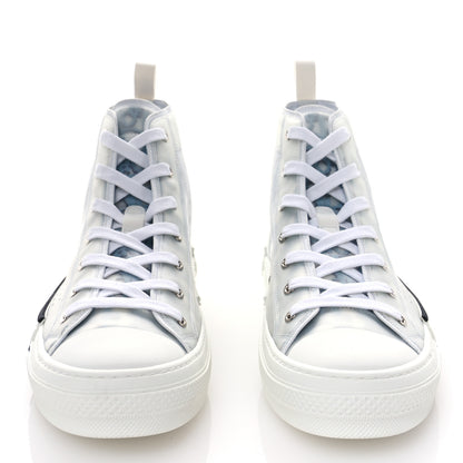 Christian Dior Technical Canvas Oblique Pixel Mens B23 High Top Sneakers 43 Beige Blue 3 of 7