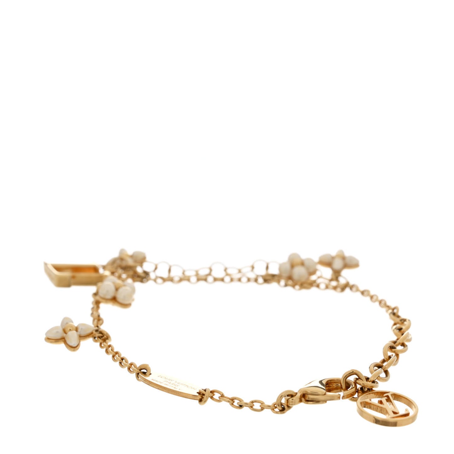 Pearl LV Floragram Bracelet Gold
