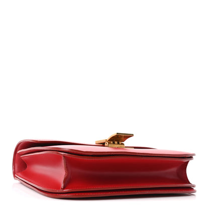 Celine Box Calfskin Medium Classic Box Flap Bag Red 4 of 11