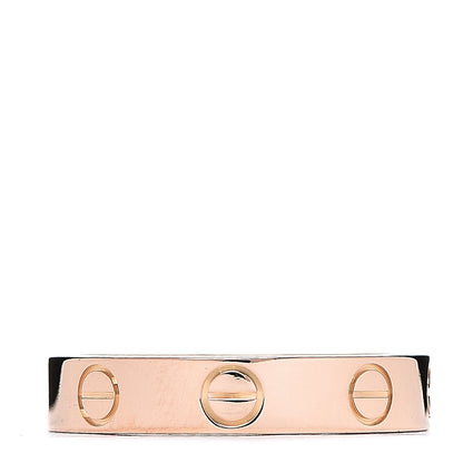 Cartier 18K Pink Gold 3.5mm LOVE Wedding Band Ring 49 4.75 1 of 3