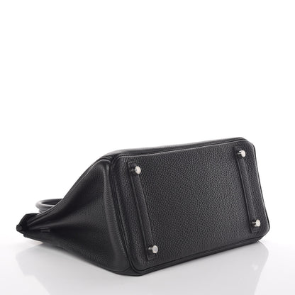 Hermes Taurillon Clemence Birkin 30 Black 4 of 11