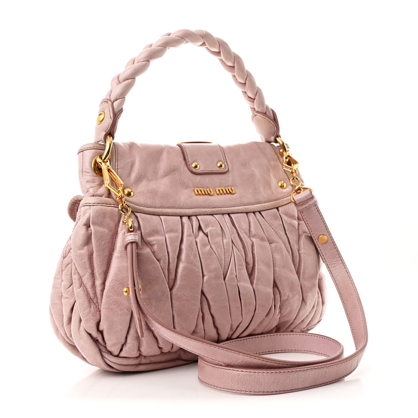 Nappa Matelasse Top Handle Tote Mughetto