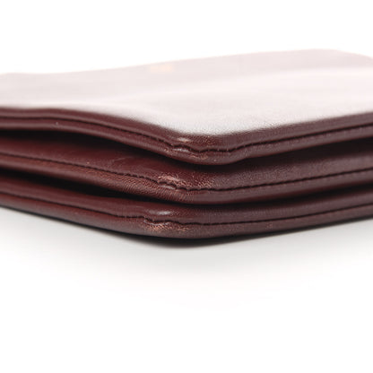 Celine Lambskin Large Trio Crossbody Bag Burgundy 11 of 16
