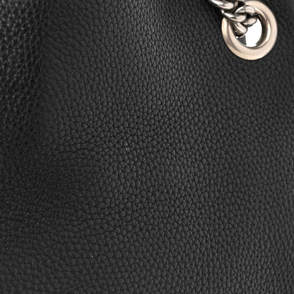 Gucci Pebbled Calfskin Studded Medium Soho Chain Shoulder Bag Black 12 of 14