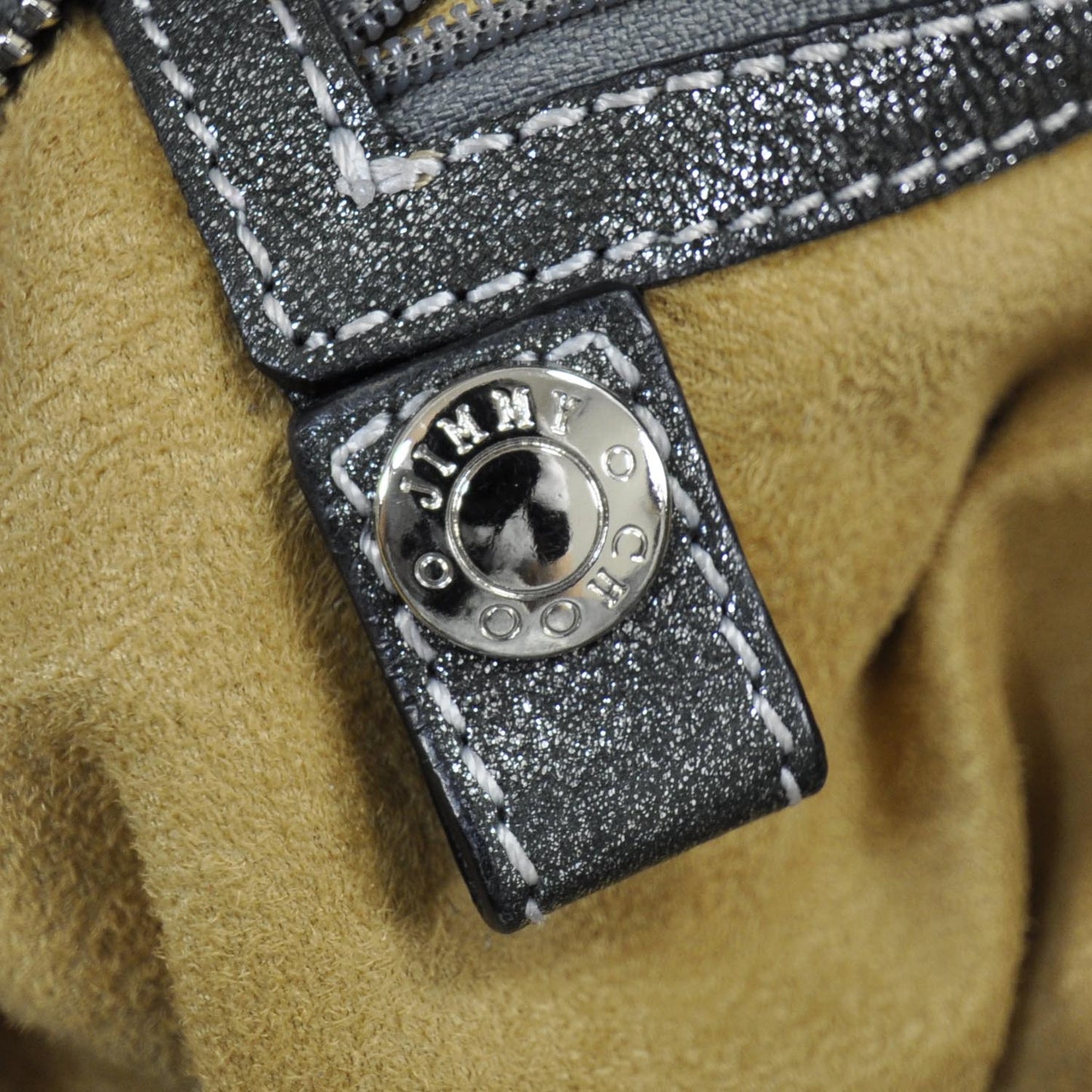 Leather Convertible Rio Oversized Clutch Metallic