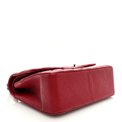 Chanel Caviar Quilted Jumbo Double Flap Dark Red 4 of 11