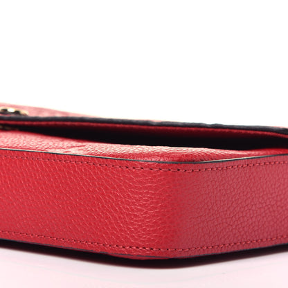 Louis Vuitton Empreinte Pochette Felicie Chain Wallet Scarlet 9 of 9