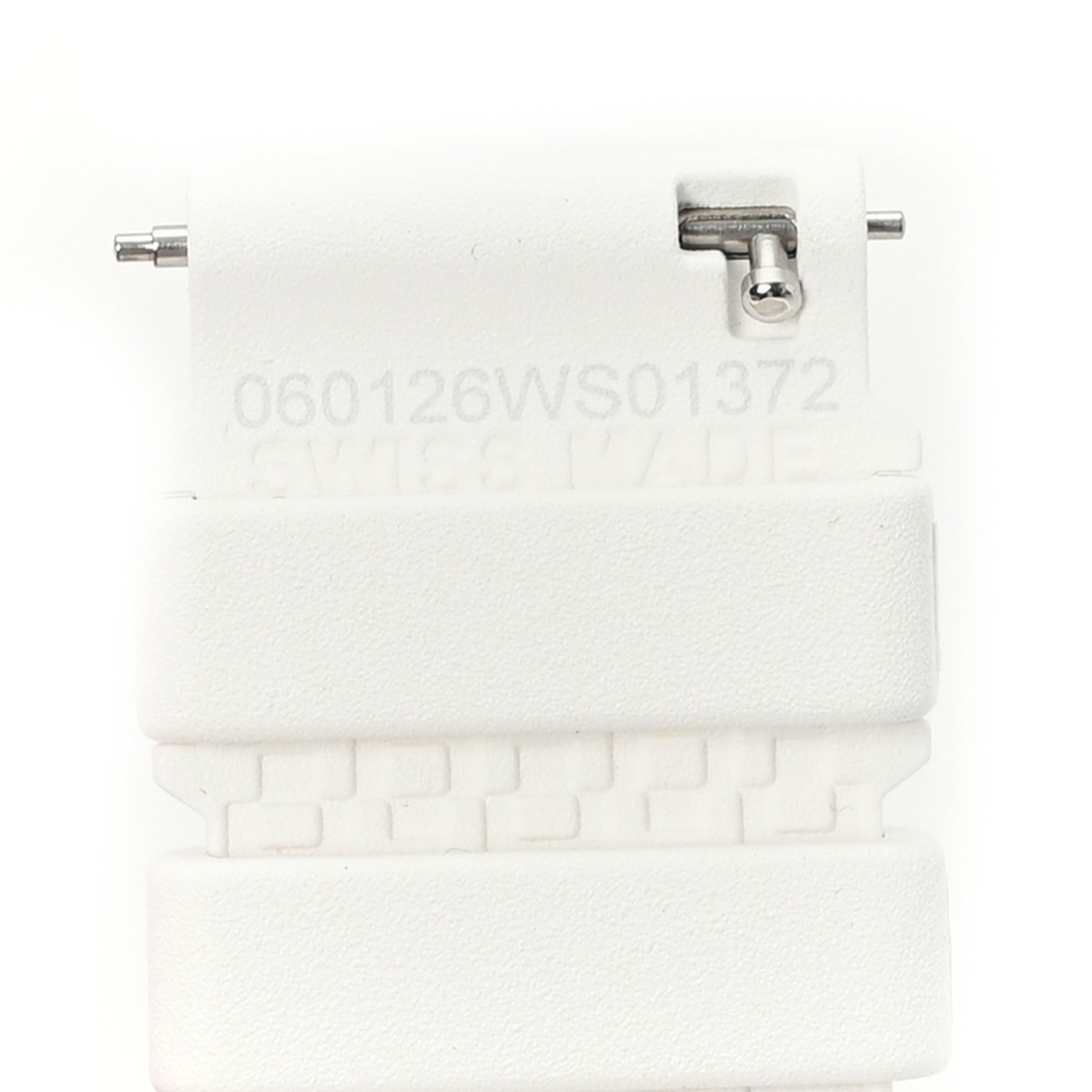 Hermes Rubber 36mm Large Cut Single Tour Band White 4 of 5