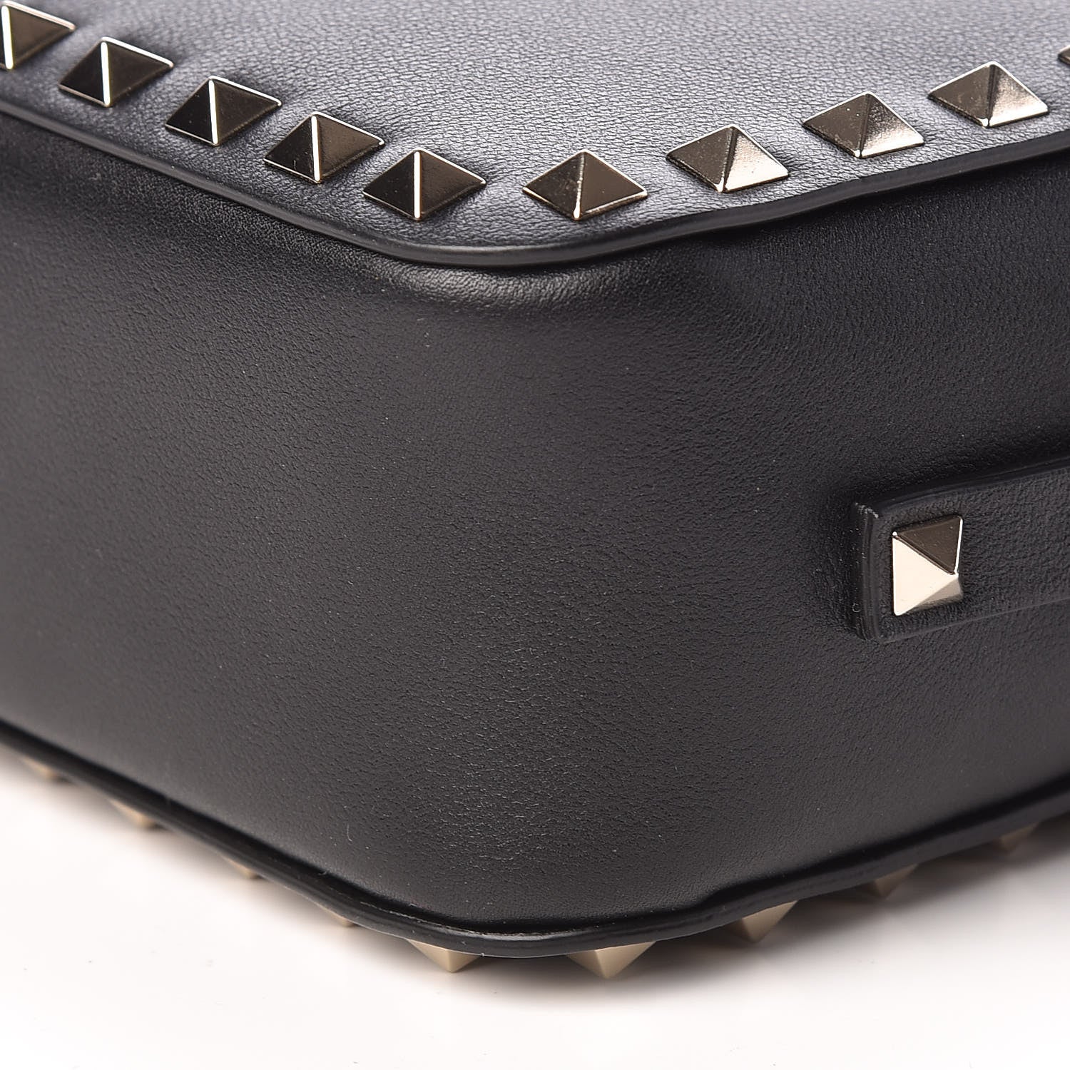Valentino Garavani Calfskin Rockstud Camera Crossbody Bag Black 8 of 9
