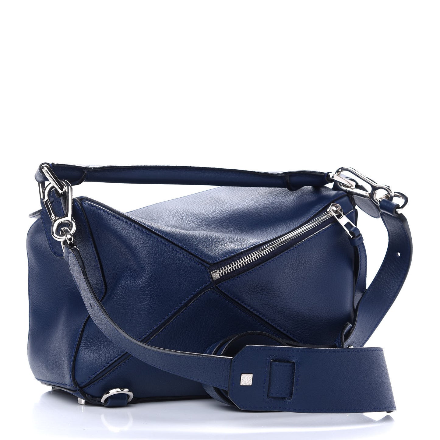 Calfskin Small Puzzle Bag Marine