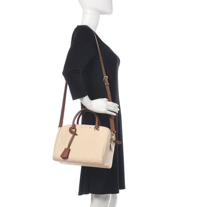 Louis Vuitton Empreinte Calfskin Speedy Bandouliere 25 NM Creme Caramel 2 of 7