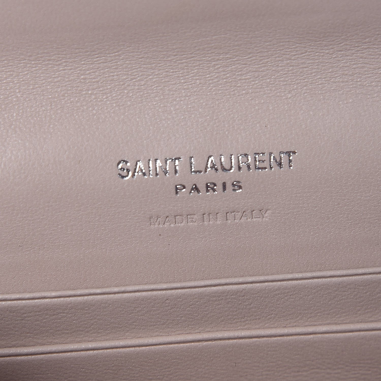 Saint Laurent Nappa Matelasse Chevron Small Monogram Envelope Wallet Nude Powder 6 of 7