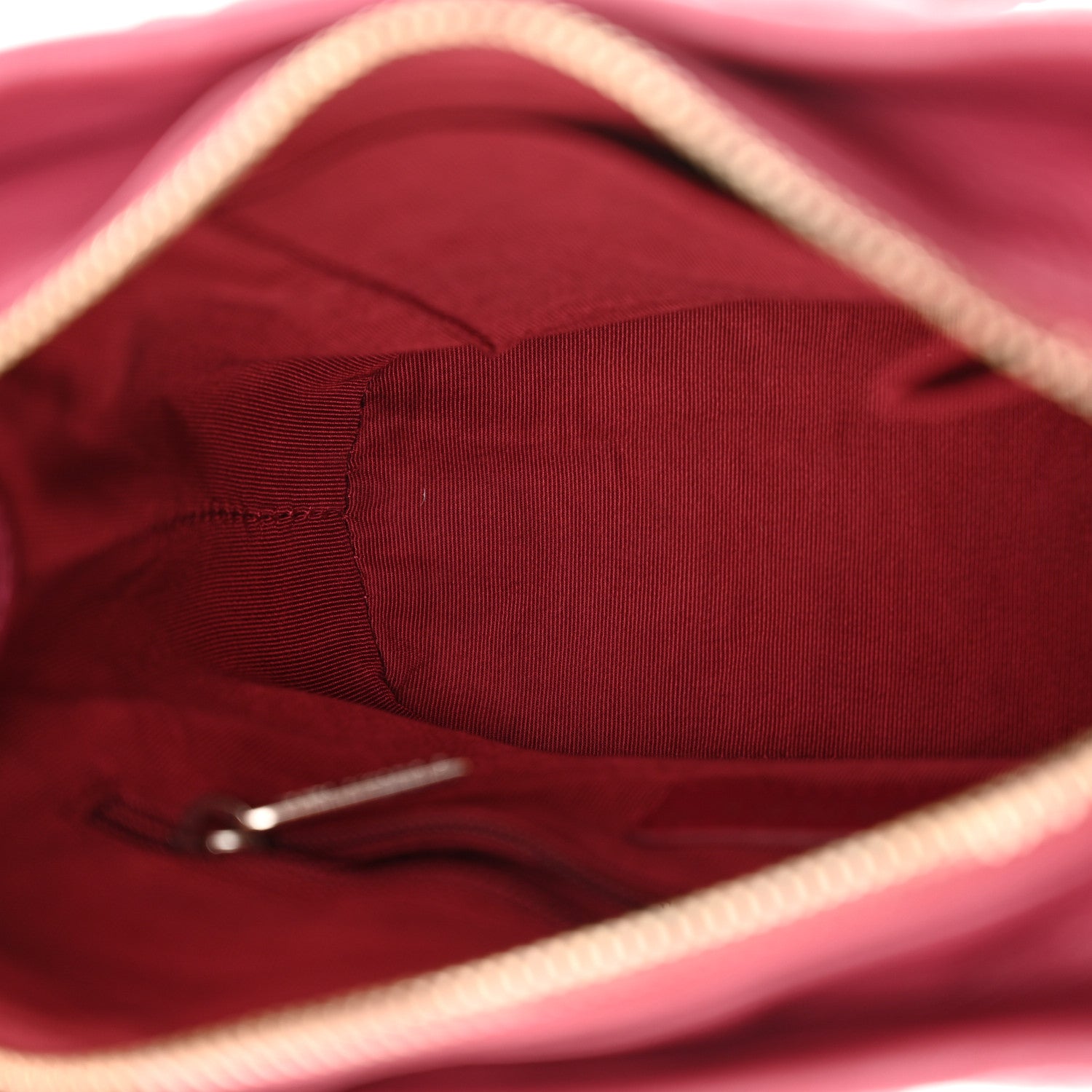 Chanel Aged Calfskin Chevron Quilted Small Gabrielle Hobo Dark Pink 11 of 12
