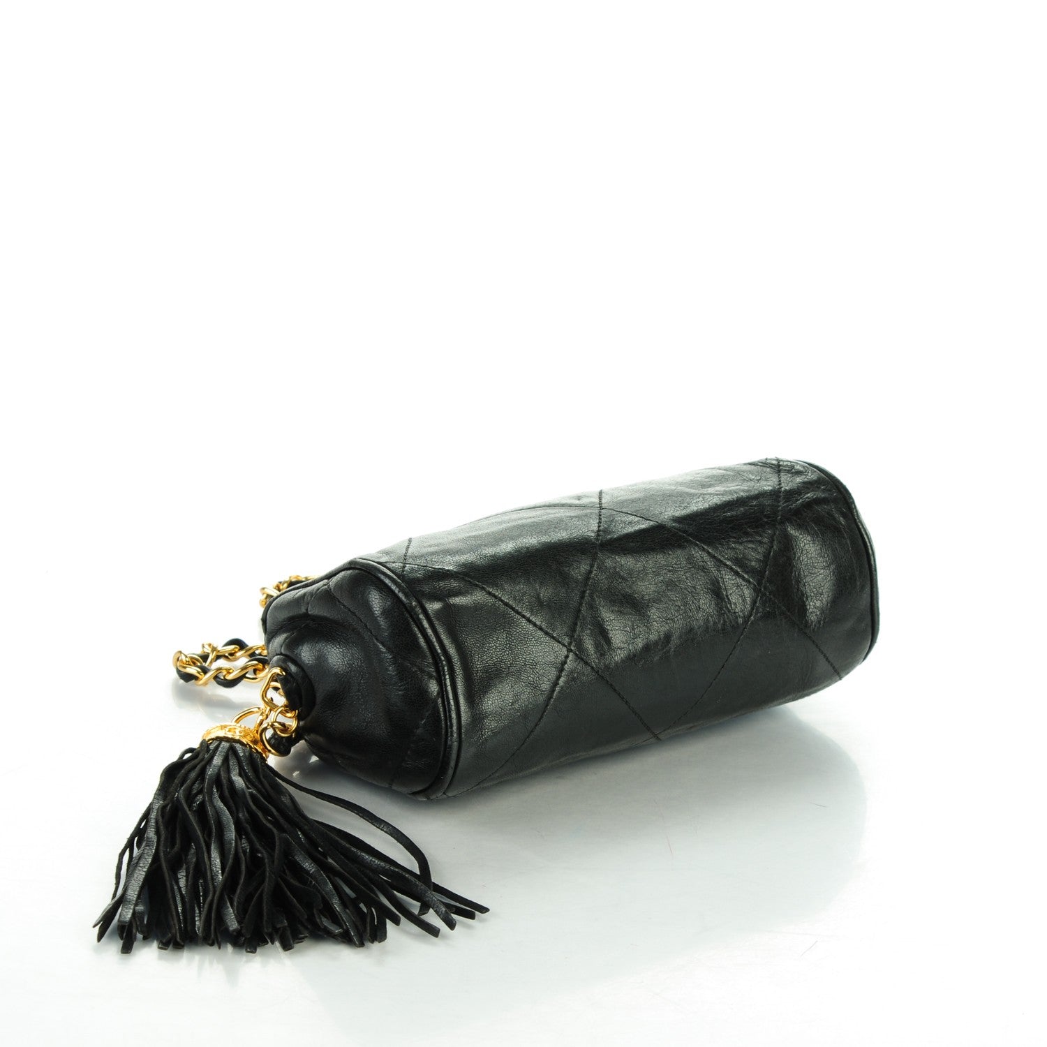Chanel Lambskin Small Tassel Shoulder Bag Black 4 of 7
