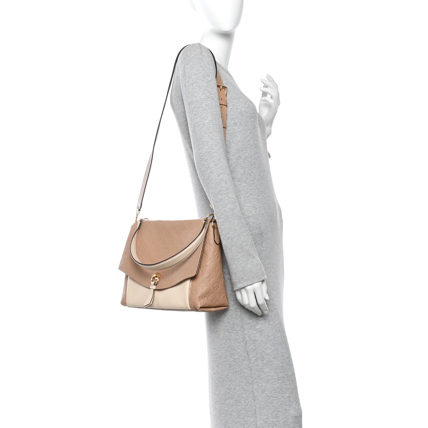 Louis Vuitton Empreinte Blanche MM Papyrus Creme 2 of 9