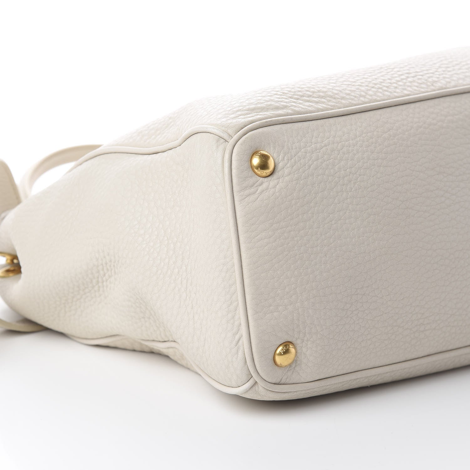 Prada Vitello Daino Large Double Zip Tote Talco 5 of 8