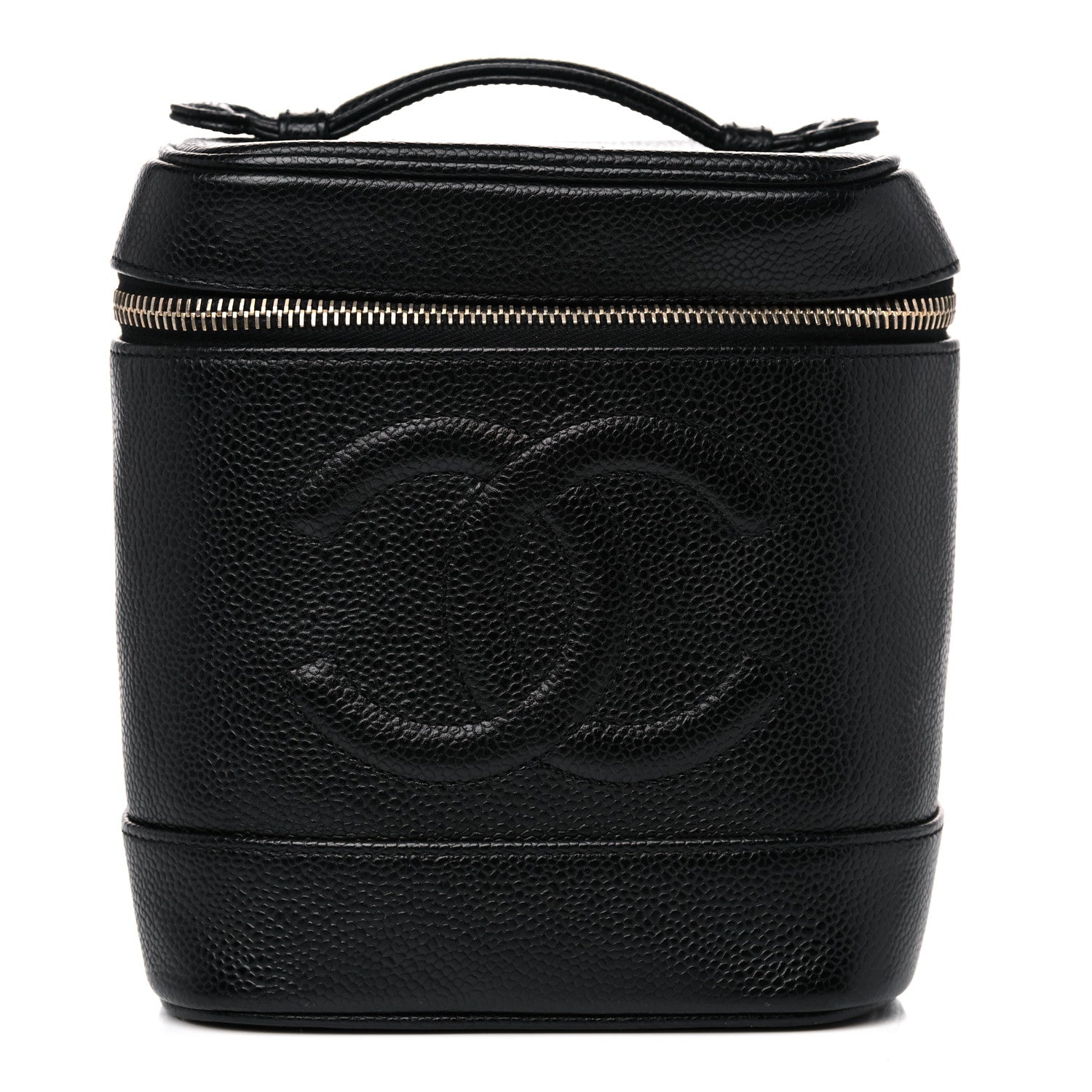 Chanel Caviar Vanity Cosmetic Case Black 1 of 12
