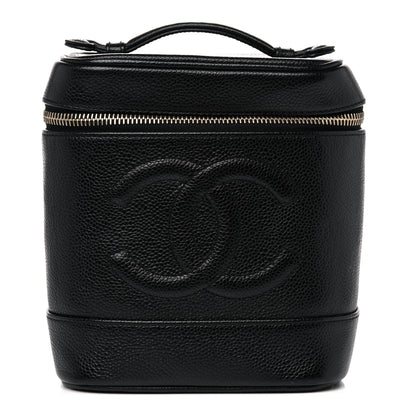 Chanel Caviar Vanity Cosmetic Case Black 1 of 12
