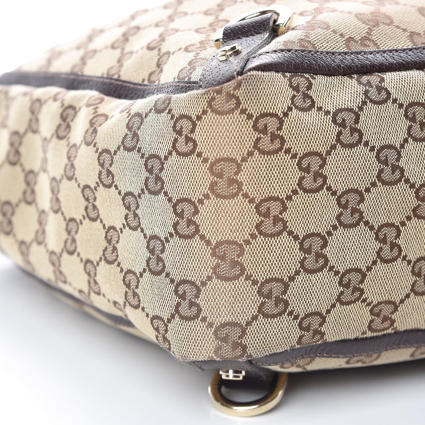 Monogram Large Abbey Tote Dark Brown