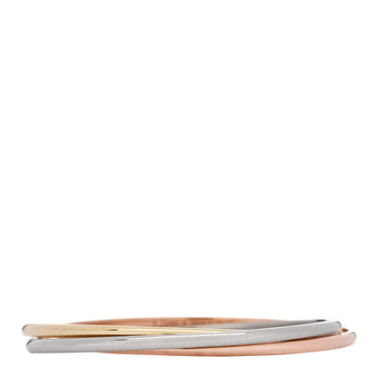 Cartier 18K Pink Yellow White Gold Trinity Small Bangle Bracelet 16 1 of 4