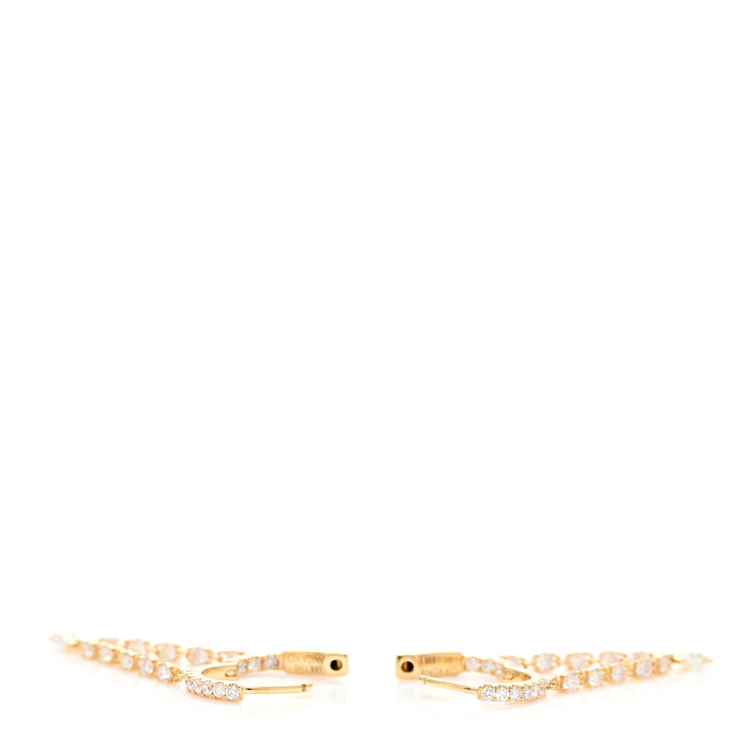 Anita Ko 18K Yellow Gold Diamond Sienna Huggies Earrings 3 of 5