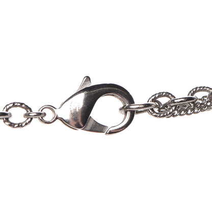 Chanel Pearl Beaded CC Long Necklace Navy Silver 4 of 8